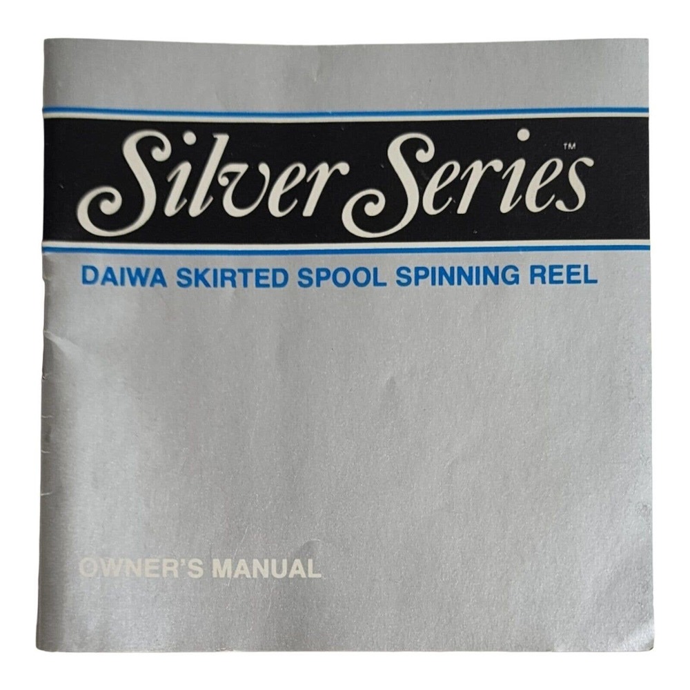 Daiwa Skirted Spool Spinning Vintage Fishing Reel Owners Manual